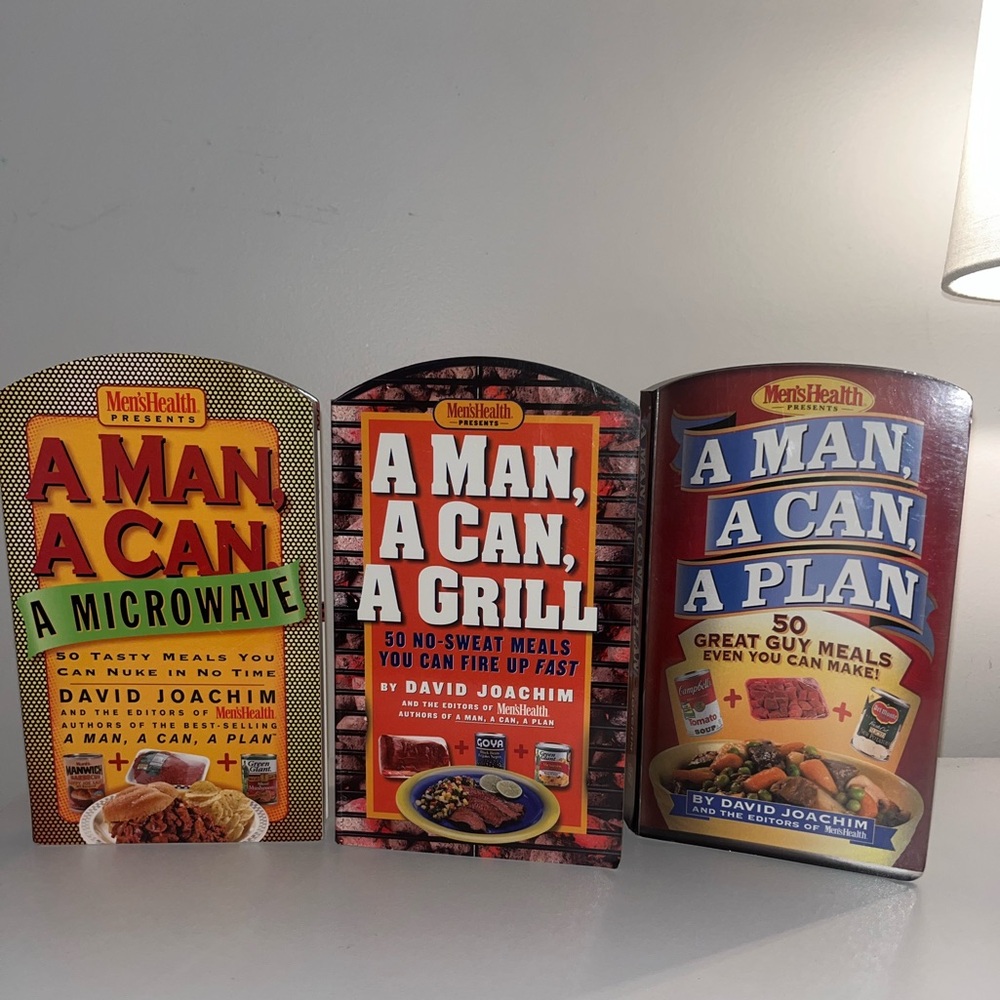 Set of Three Men’s Health Cookbooks – Easy, Tasty Meals for Men